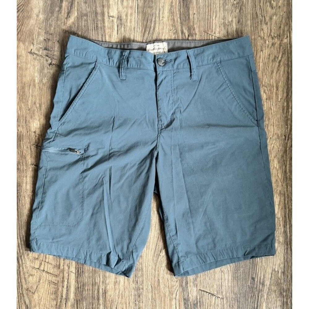 Men's Blue Original Weatherproof Vintage Trail Shorts 32" Inseam 10” Belt Loops